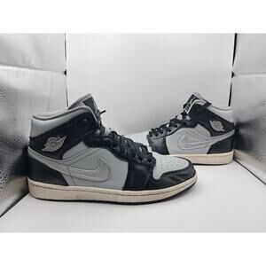 Size 8.5W | 7M - Jordan 1 Mid SE Black Metallic Silver (Women's) - FB9892-002